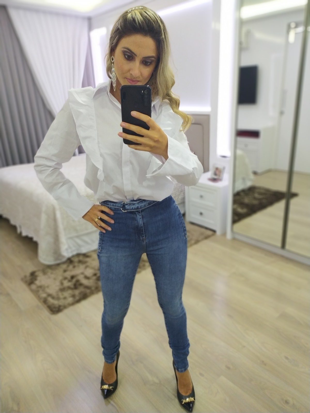 calça jeans feminina bebela