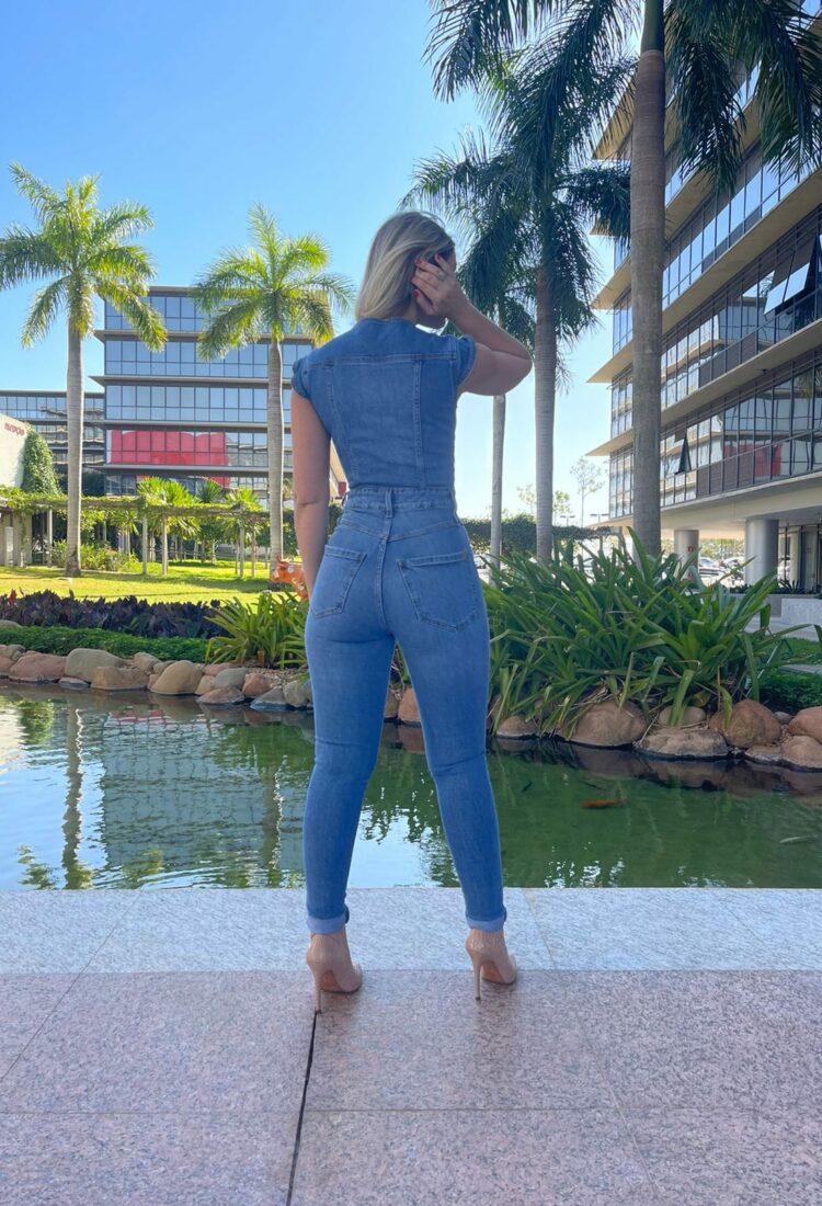 Macacao Jeans Marina Jeans Marca Bebela E Na Ewa Store