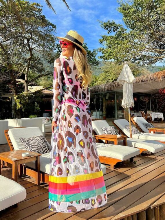 saida de praia estampada