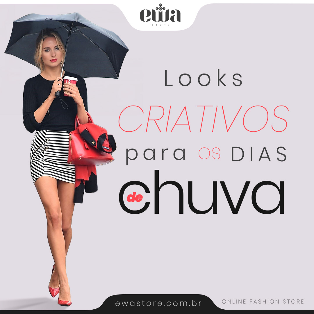 Looks criativos para os dias de chuva