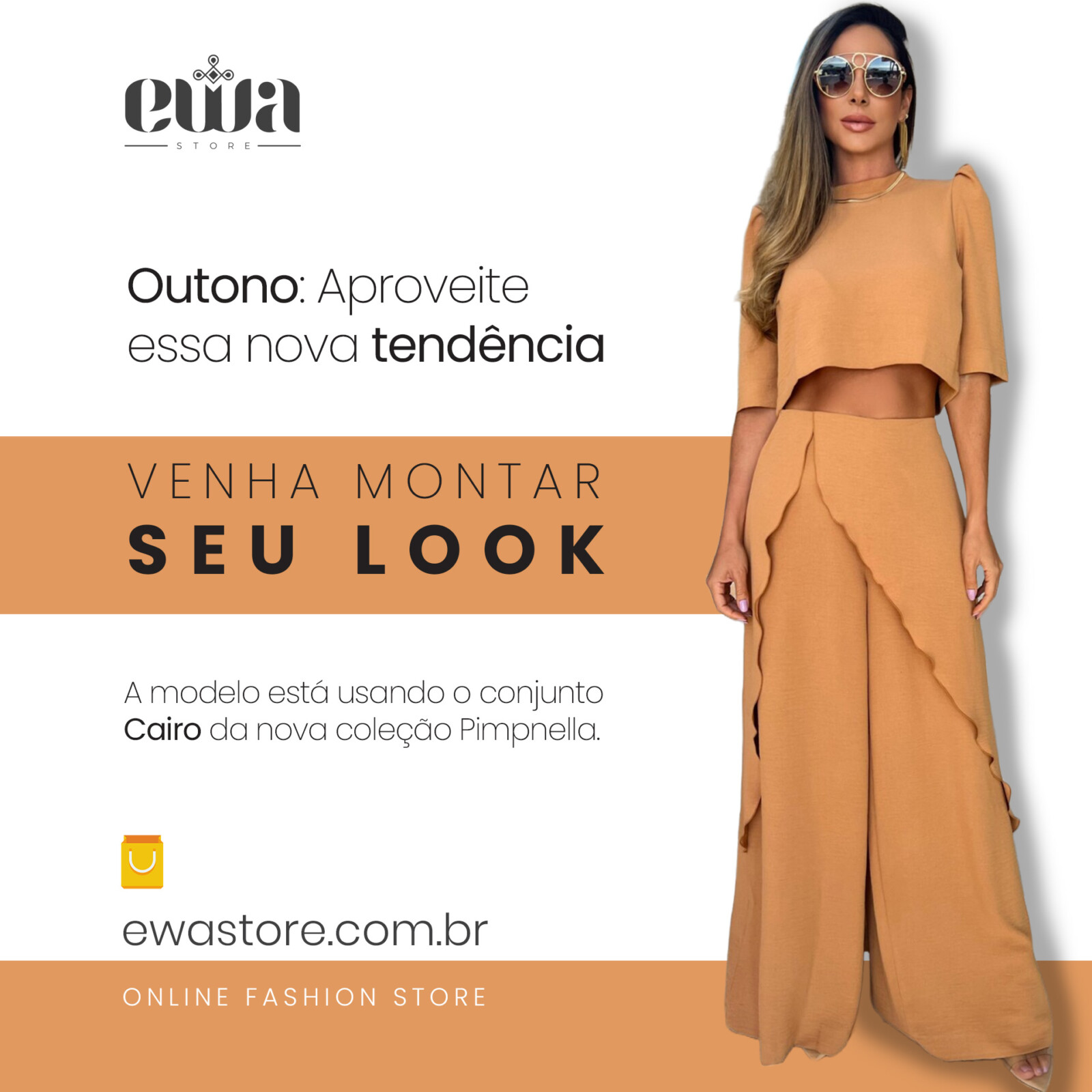 Outono – Aproveite essa nova tendência para essa estação, venha montar seu look.