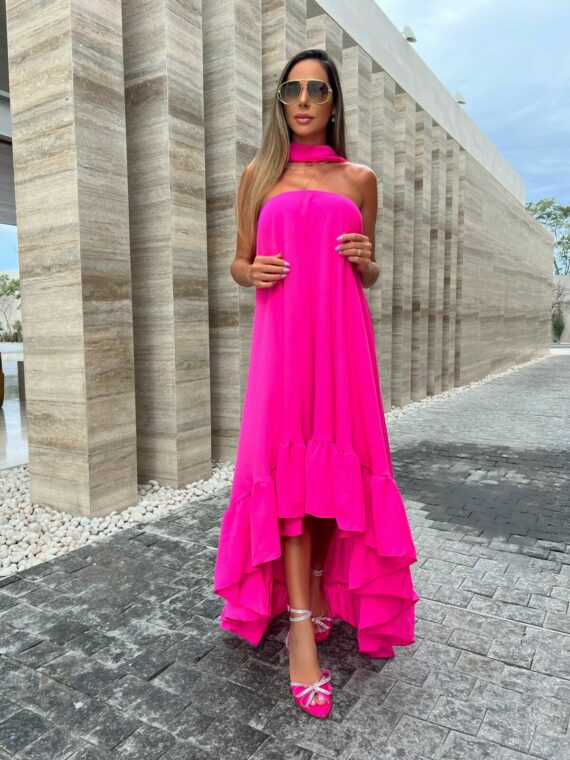 vestido pink
