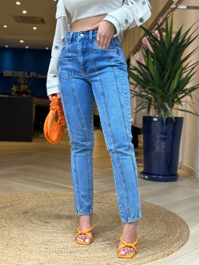 Calça Hight Straight Keyla- Bebela Jeans - Image 3