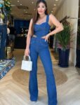 Macacão Flare Liege - Bebela Jeans