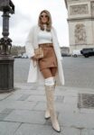 Mini Saia couro eco caramelo Hay - Beautifull Hit