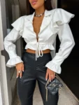 Cropped Camisa Torry - Pimpnella - Image 3
