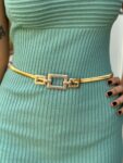 Cinto de Metal Dourado Leonor