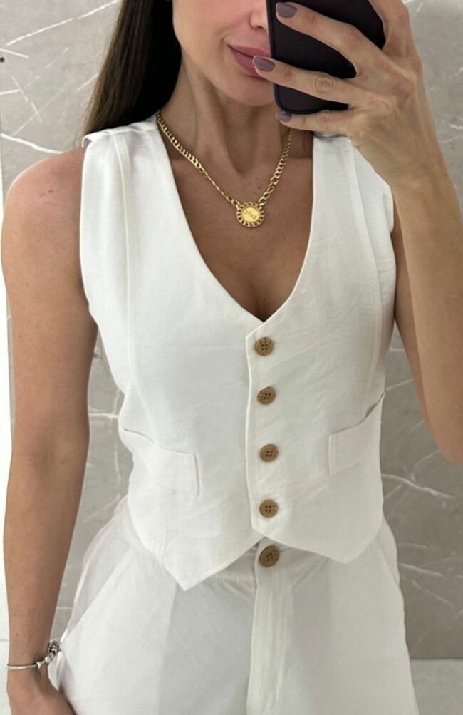 Colete Renata Off White