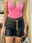 Short Couro Eco Preto - Image 2
