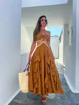 Vestido Uthopia Marrom - Pimpnella