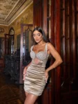 Vestido Giorgina Dourado - Image 3