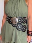 Cinto Feminino Aros Boho Preto com Azul - Image 4