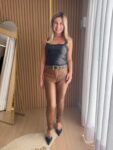 Calça Resinada Marrom