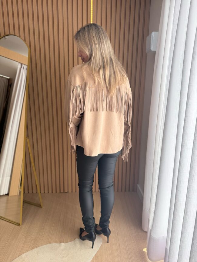 Casaco em Suede com franjas - Image 3