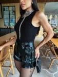 Short Couro Kim Preto - Pimpnella - Image 5