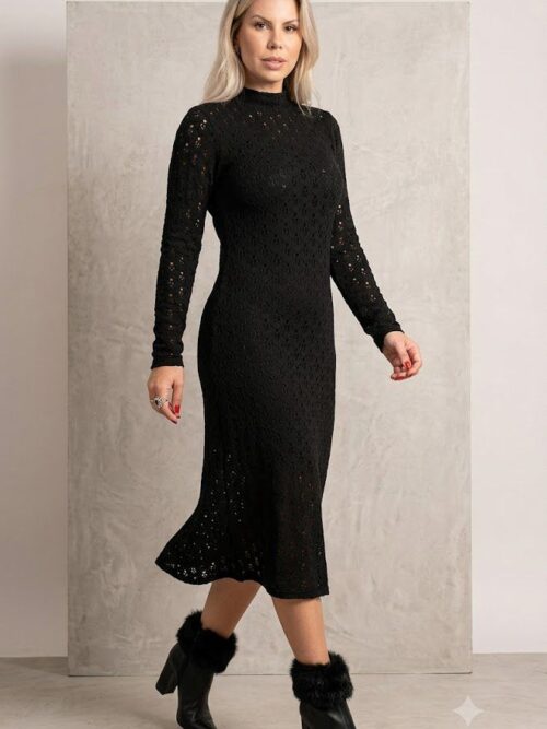 Vestido tricot Preto - Beautifull Hit
