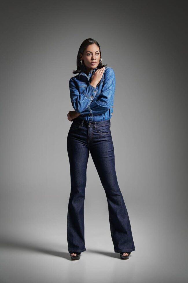 Calça jeans Thassia Flare - Bebela Jeans