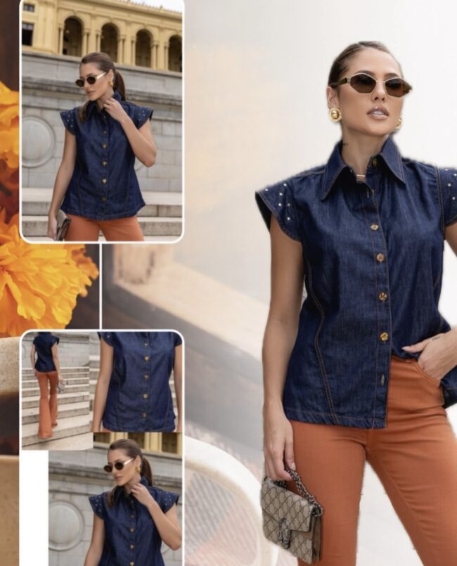 Camisa jeans Marcelina - Bebela Jeans - Image 4