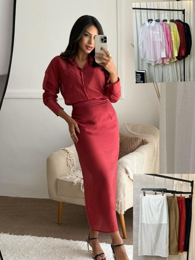 Conjunto Feminino Preto Fátima
