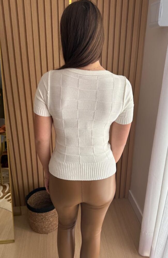 Blusa Feminina de Modal Off White - Image 2