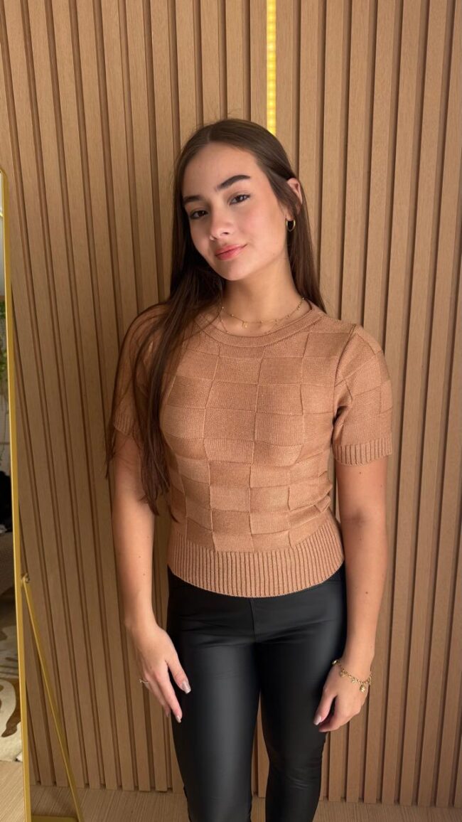 Blusa Feminina de Modal Caramelo