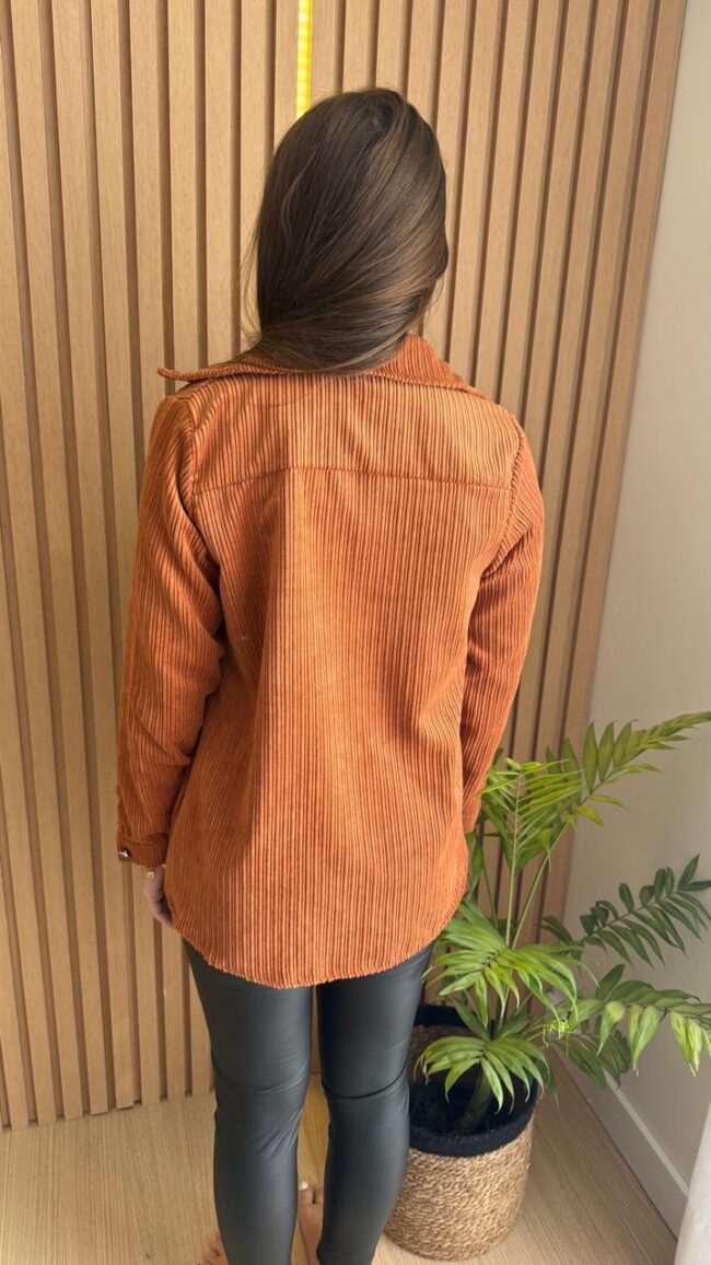 Camisa em suede Feminina Terracota - Image 2