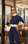 Conjunto de moletom feminino Caroline Azul - Image 3
