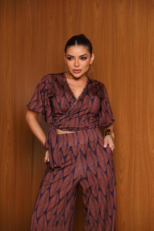 Conjunto feminino Laura Marrom - Image 2