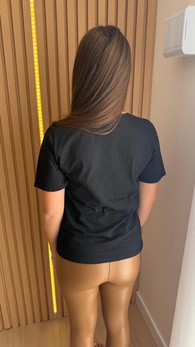 T-Shirt Estampada Preta Texas Cow Print - Image 2