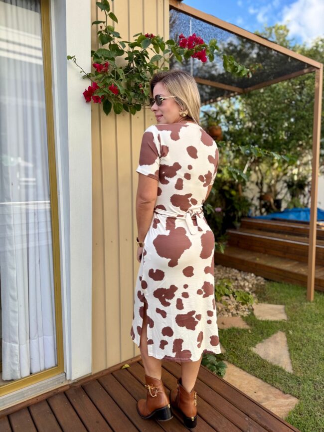 Vestido Cow Print Feminino - Image 3
