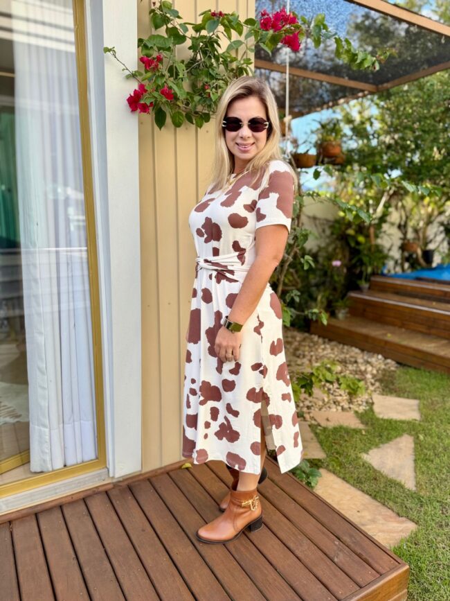 Vestido Cow Print Feminino - Image 2