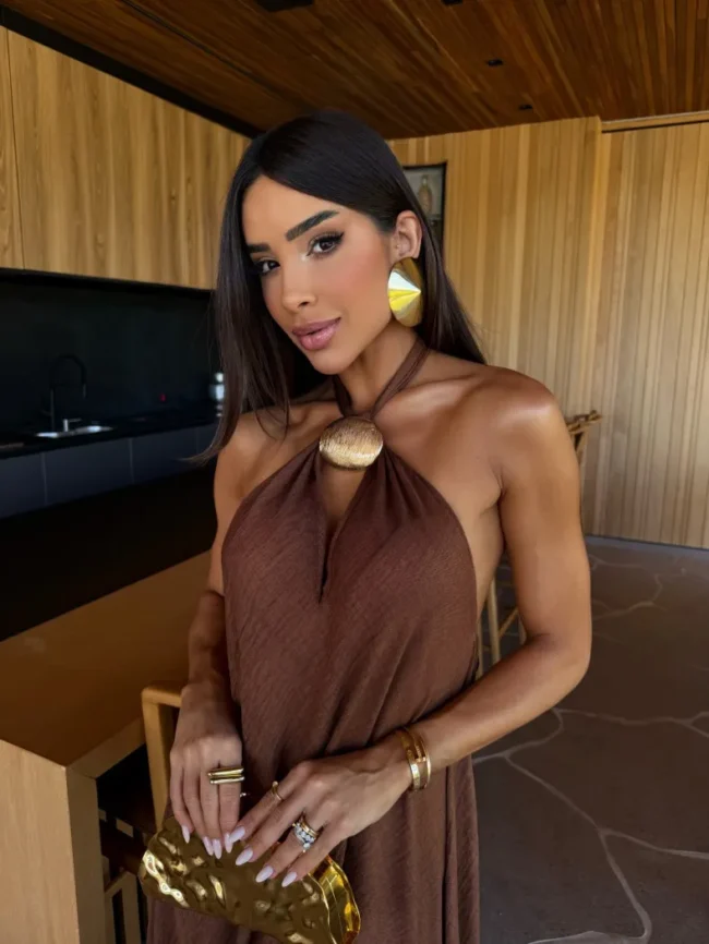 Vestido Aire Marrom - Pimpnella - Image 3