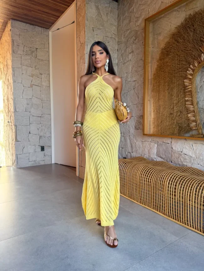 Vestido Solymar Amarelo - Pimpnella - Image 4