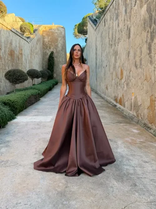 Vestido Venus Marrom - Pimpnella