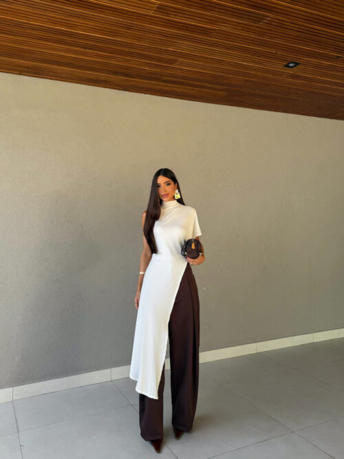 Túnica Assimétrica Off White