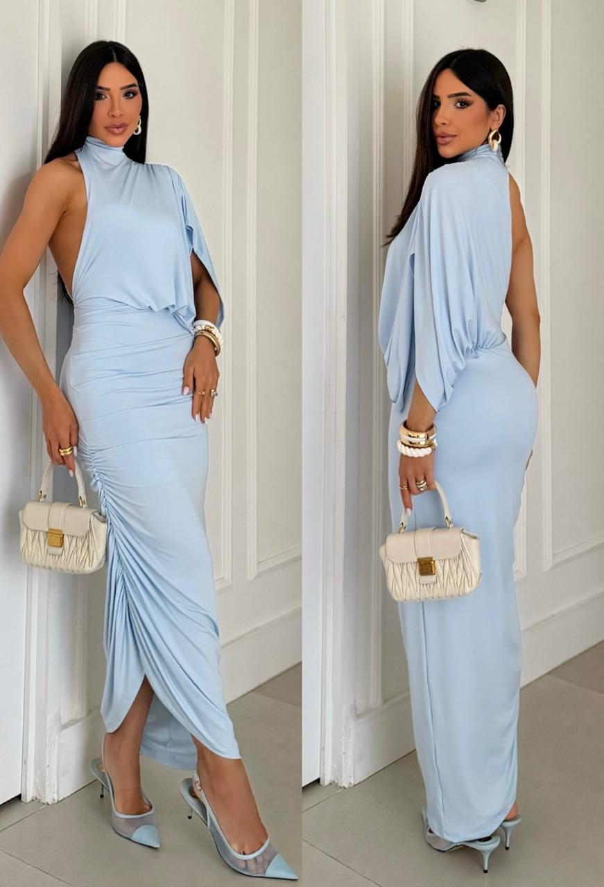 Vestido Zahya Azul Claro