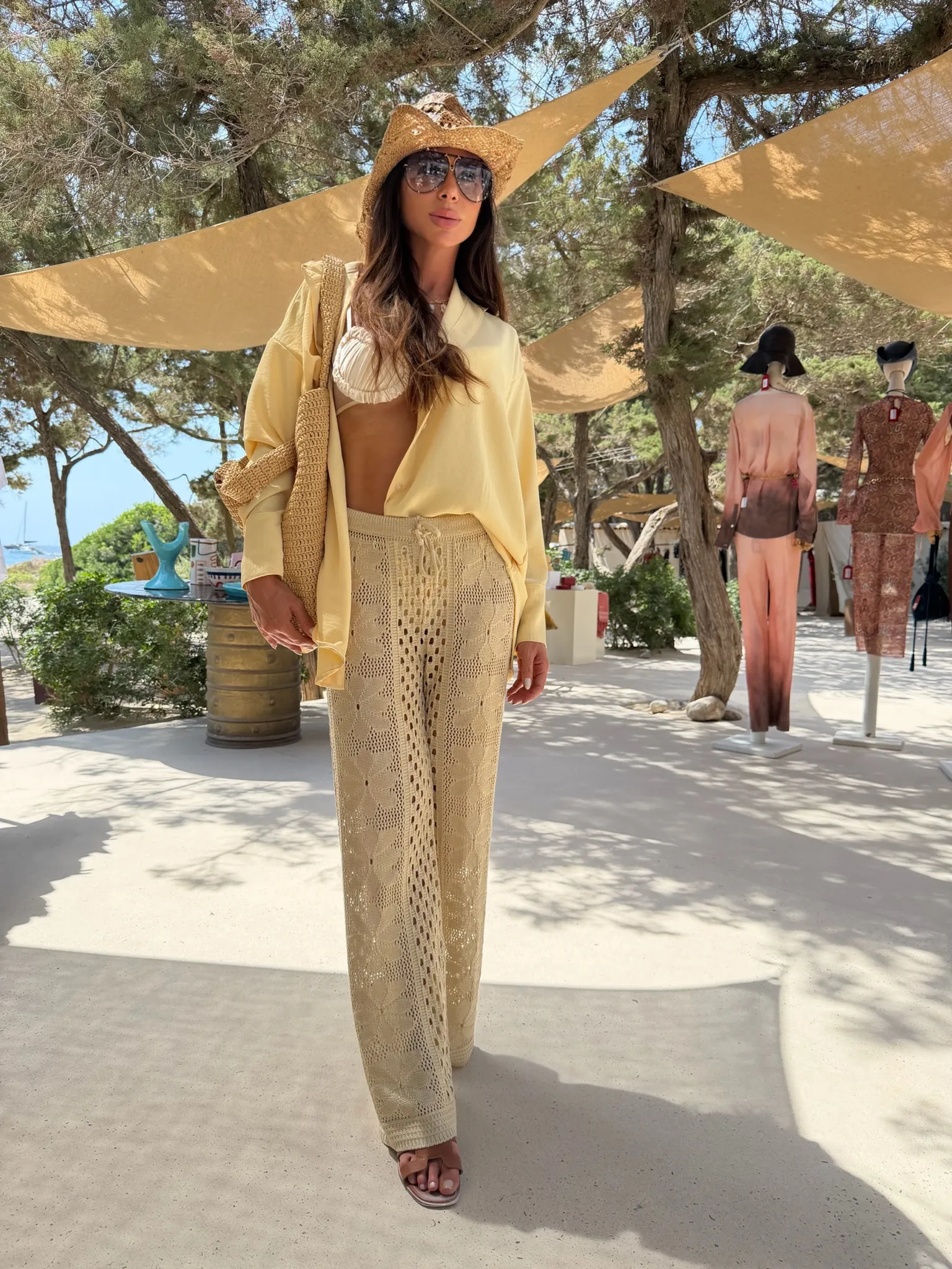 Calça Flower Bege - Pimpnella