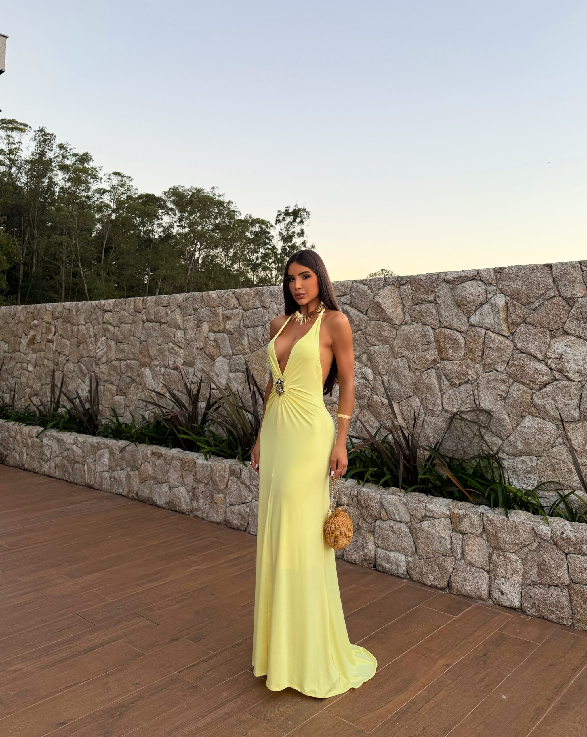 Vestido Afrodite Amarelo - Imagem 2