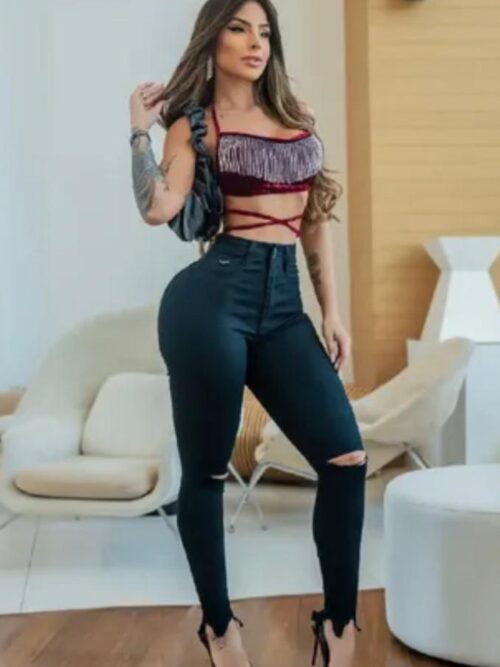 Calça modeladora Black - Lady Lú Denim