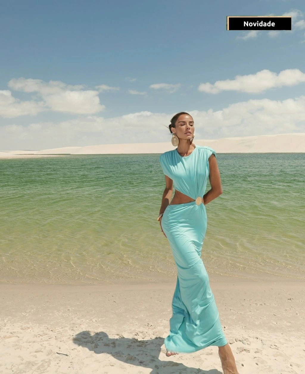 Vestido Lila Verde Aqua